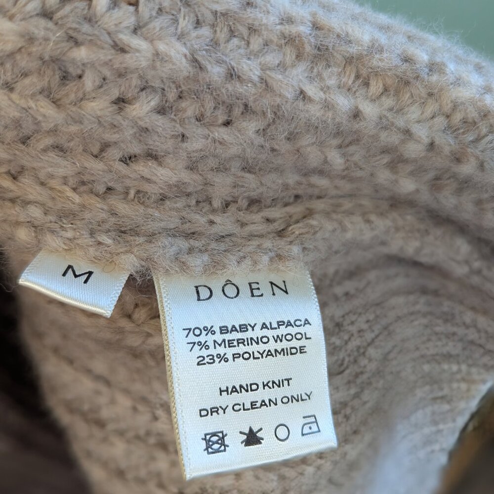 NWOT DOEN Women's Pacha Duster Oatmeal Size M Sweater Cardigan - Picture 12 of 15